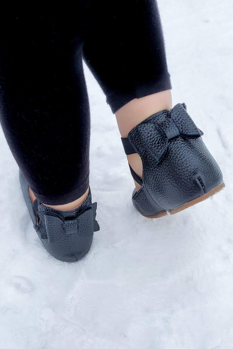 Bow Back Black Ballet Flats Tulletastic LLC