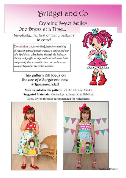 Simplicity Tank Dress pattern PDF Tulletastic LLC Simplicity Tank Dress pattern PDF Tulletastic LLC